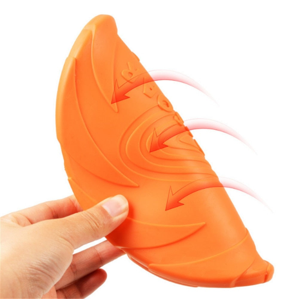Silicone Flying Saucer Dog Cat Toy