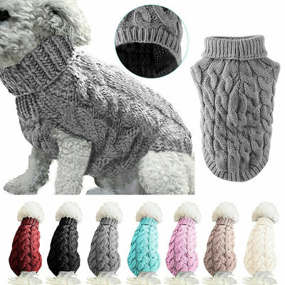 1Pc Winter Dog Sweater Small Dog Clothes