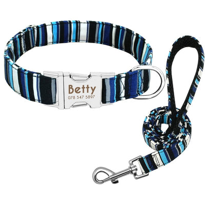 Dog Tag Collar Leash